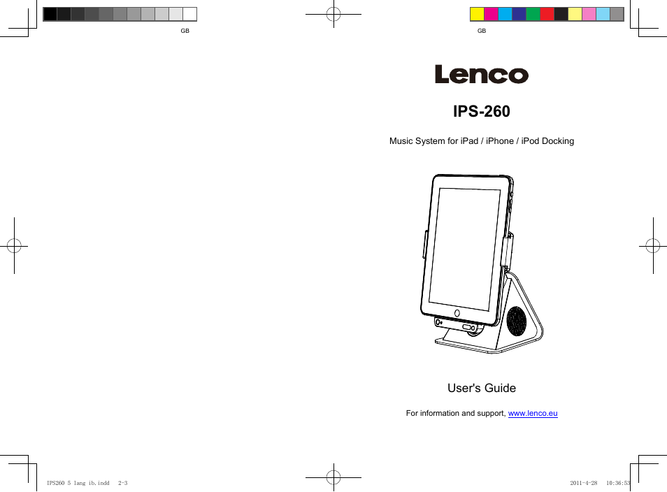 Lenco IPS-260 User Manual | 24 pages