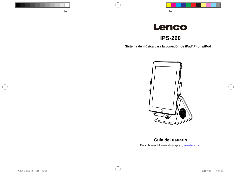 Ips-260, Guía del usuario | Lenco IPS-260 User Manual | Page 20 / 24
