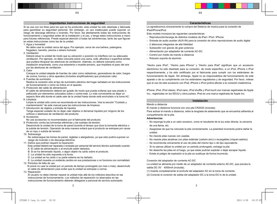 Lenco IPS-260 User Manual | Page 21 / 24