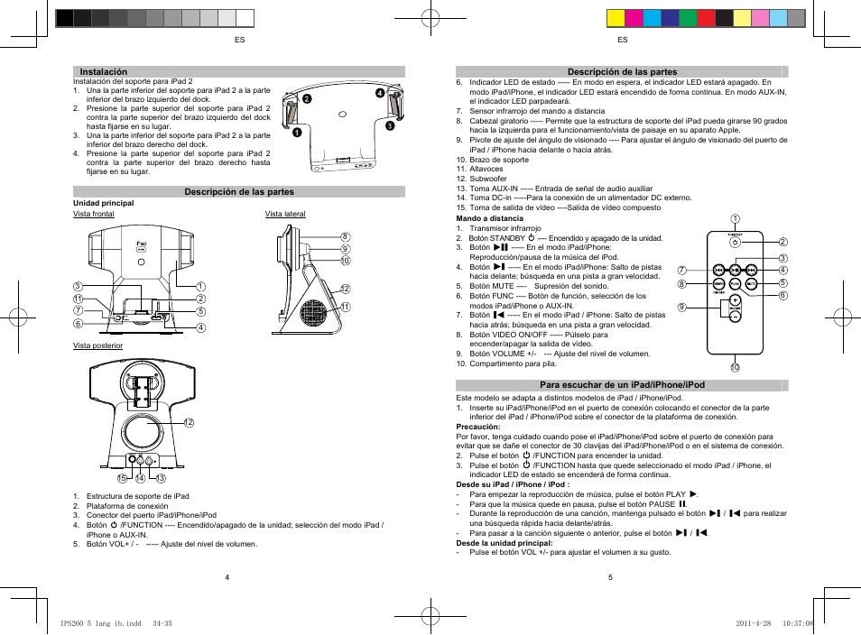 Lenco IPS-260 User Manual | Page 22 / 24