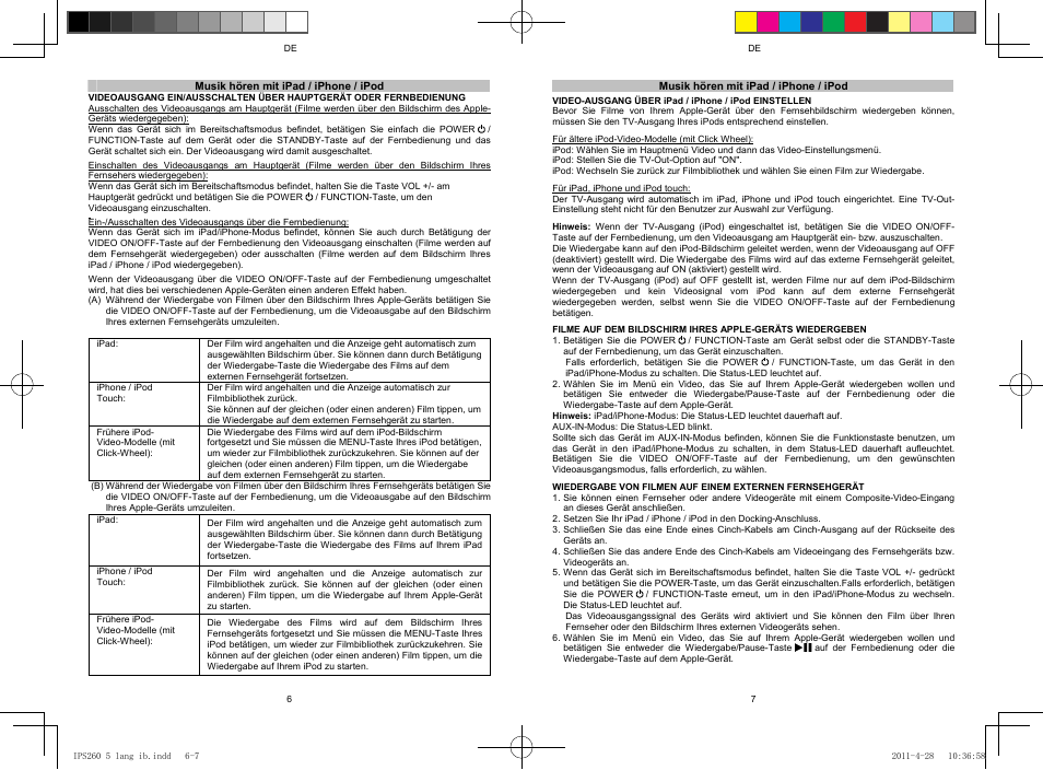 Lenco IPS-260 User Manual | Page 8 / 24