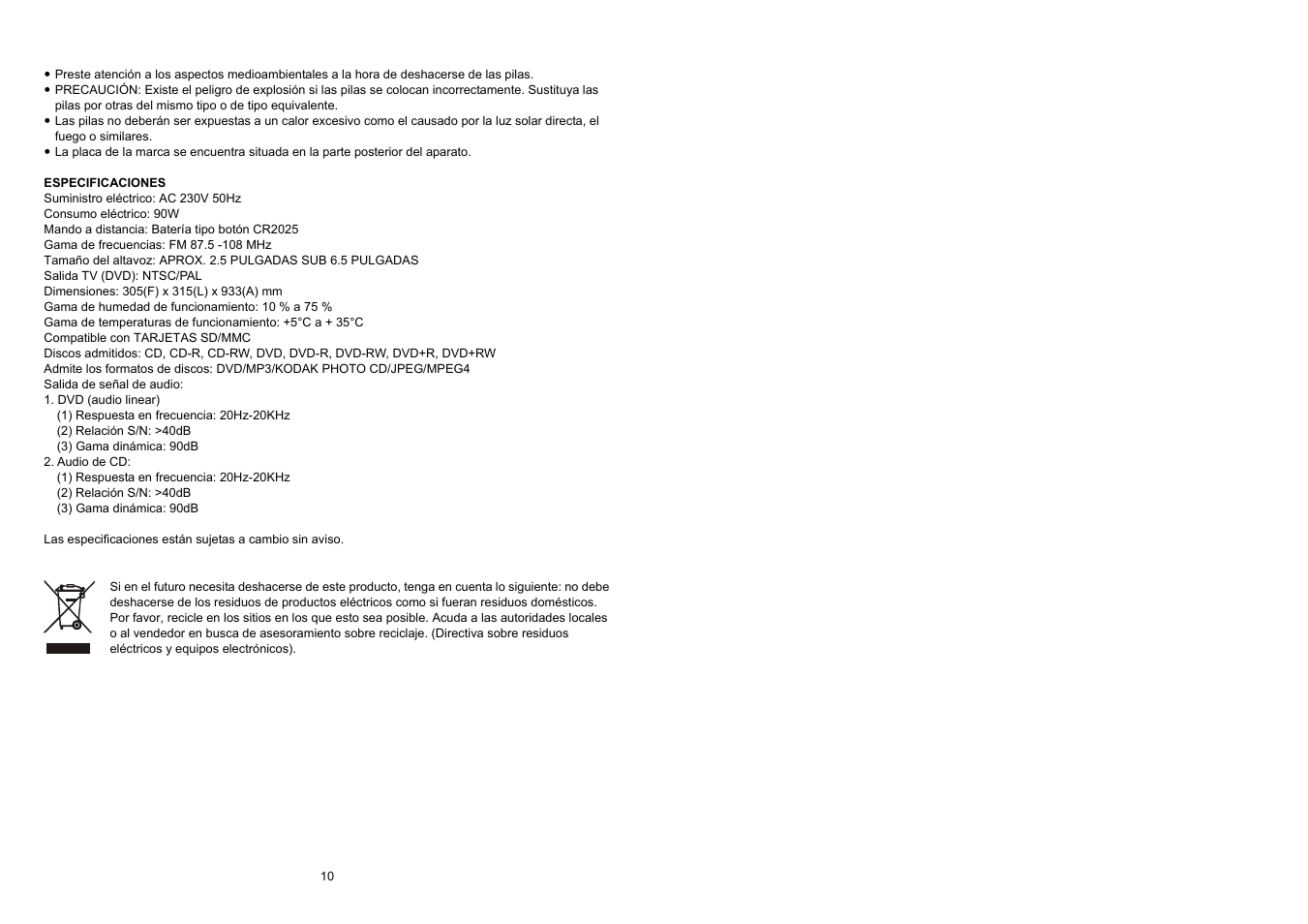 Lenco IPT-22 DVD User Manual | Page 12 / 30