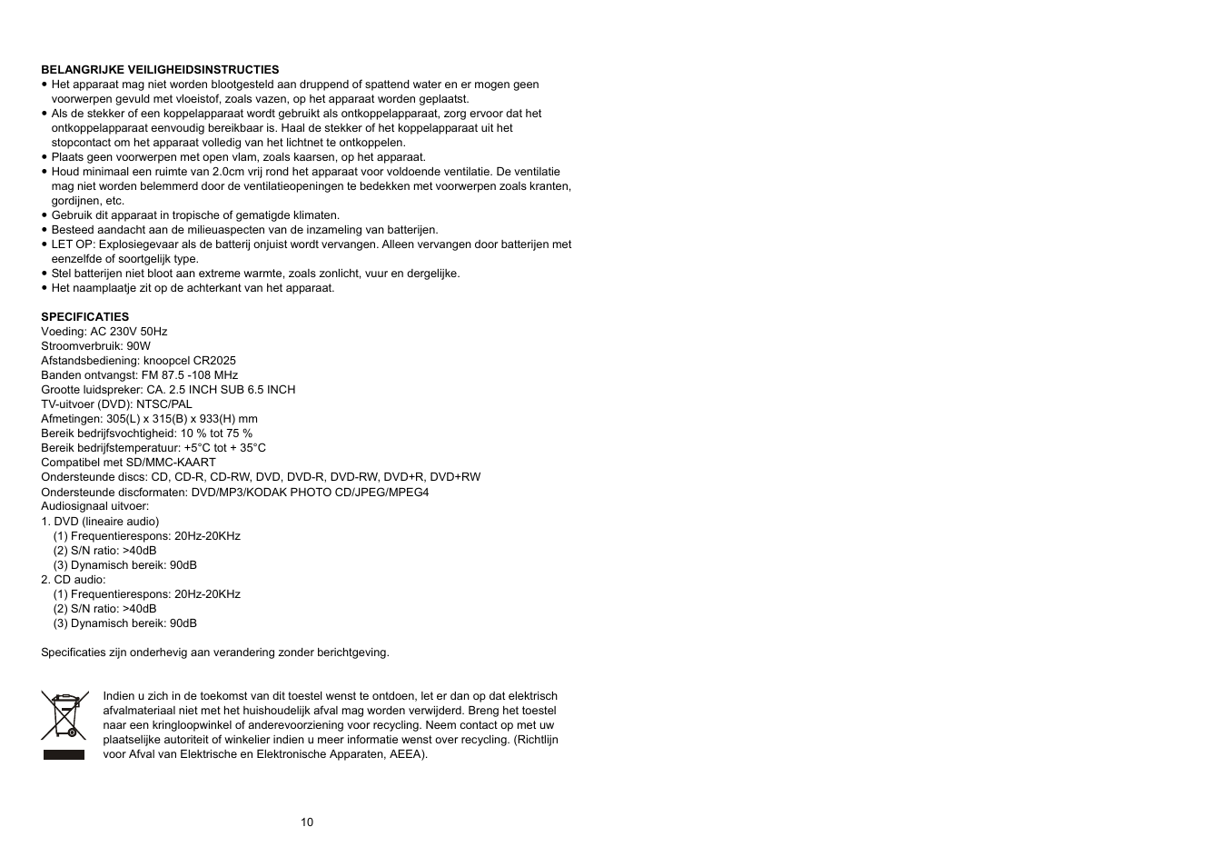 Lenco IPT-22 DVD User Manual | Page 30 / 30