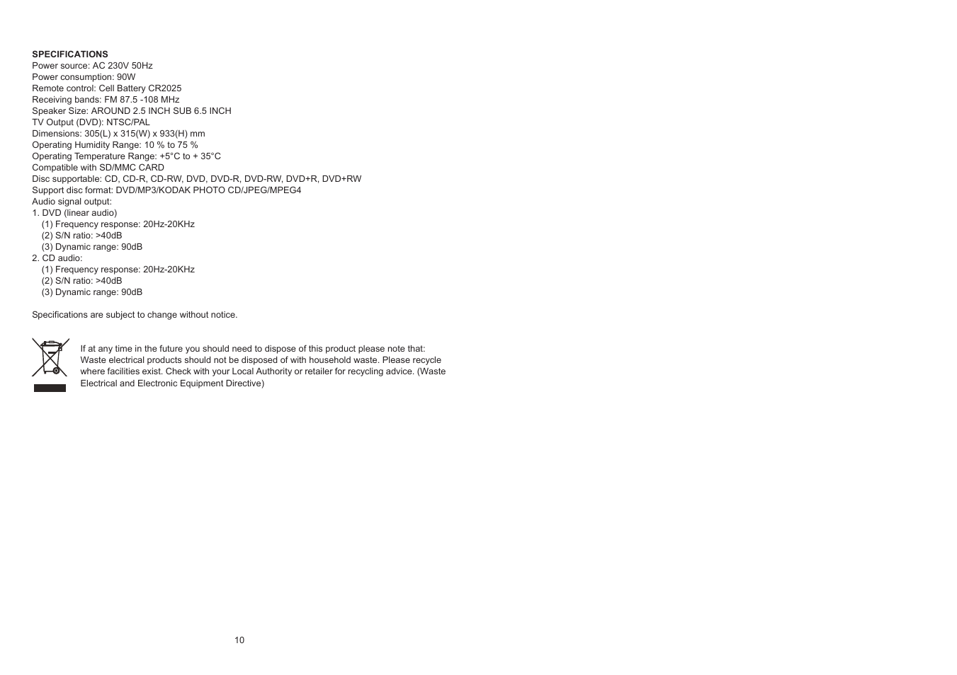 Lenco IPT-223 User Manual | Page 6 / 6