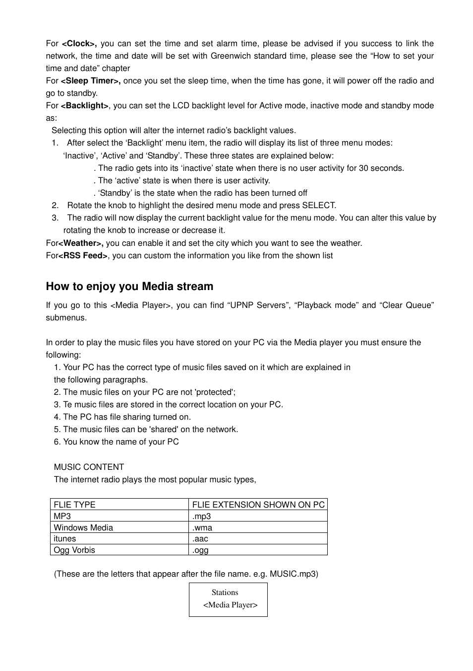 How to enjoy you media stream | Lenco IR-1650 User Manual | Page 7 / 15
