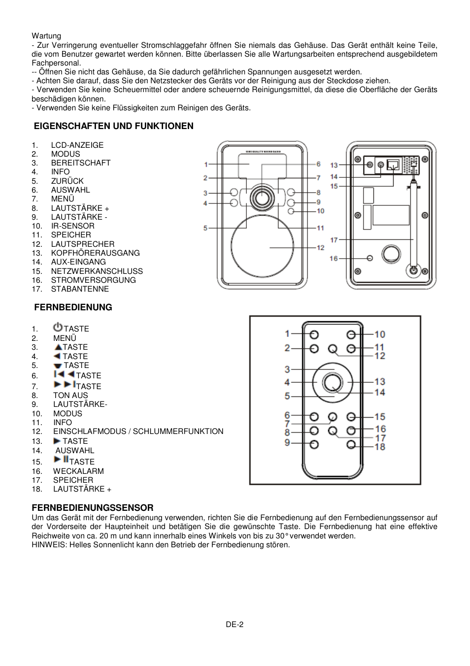 Lenco IR-2002 User Manual | Page 14 / 57