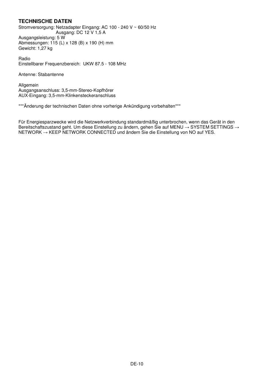 Lenco IR-2002 User Manual | Page 22 / 57