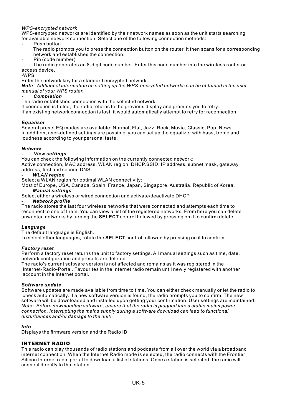 頁面 6 | Lenco IR-2002 User Manual | Page 6 / 57