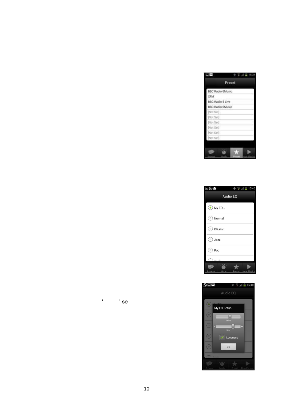 Playing preset radio stations, Eq audio equalisation, 5playing preset radio stations | 6 eq audio equalisation | Lenco IR-2002 User Manual | Page 11 / 49