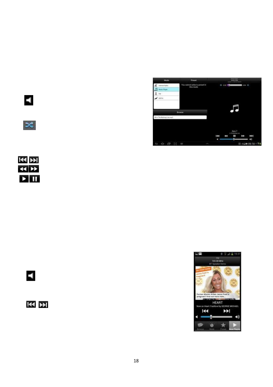 2 music player, 3 ukw-radio, 4 aux-in | Lenco IR-2002 User Manual | Page 19 / 49
