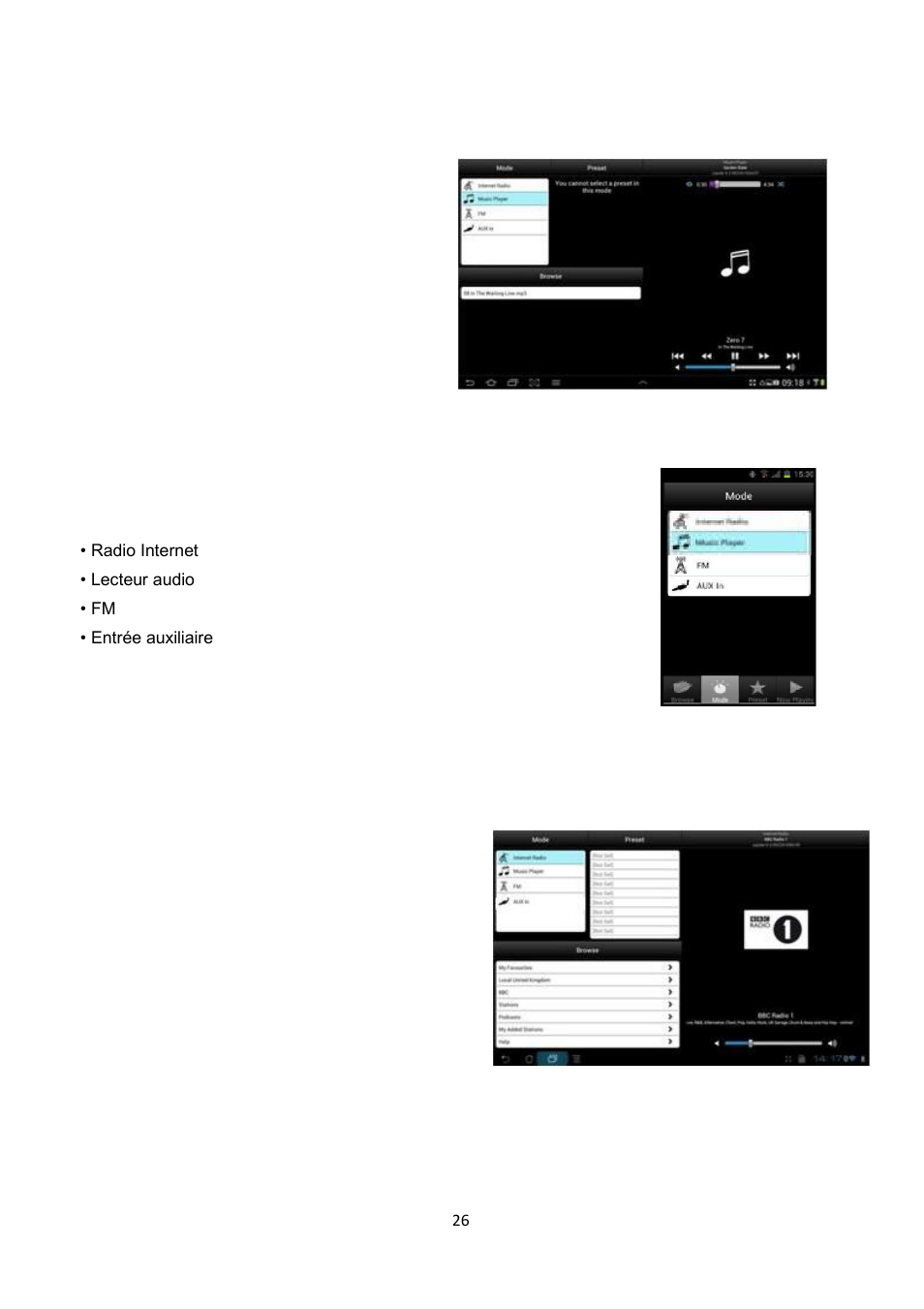 4 mode, 1 radio internet | Lenco IR-2002 User Manual | Page 27 / 49