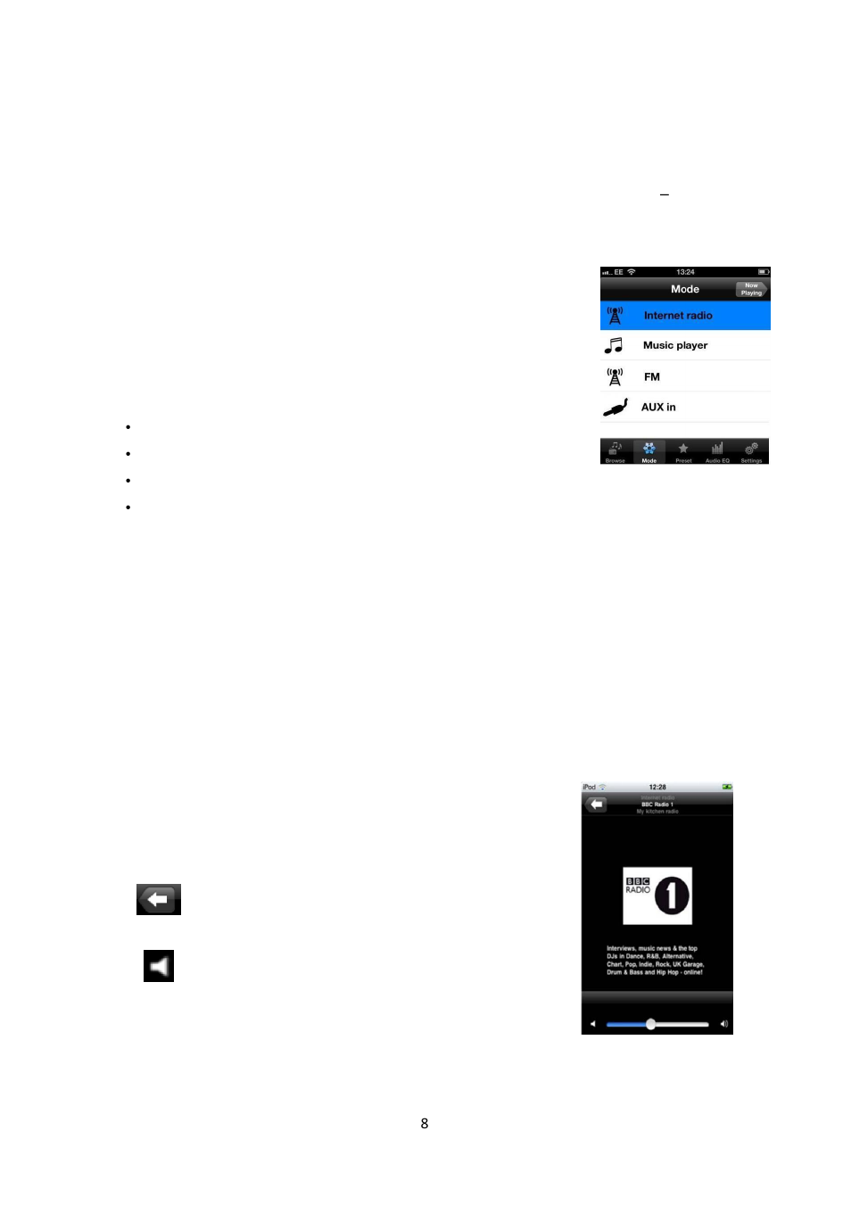 Mode, Internet radio, 4 mode | 1 internet radio | Lenco IR-2002 User Manual | Page 9 / 54