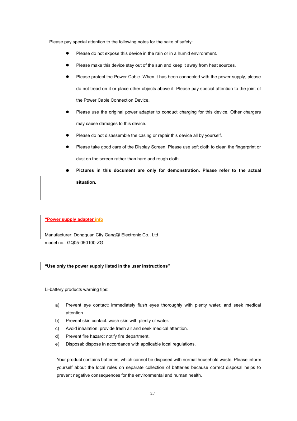 Lenco Kidztab-520 mini User Manual | Page 27 / 29