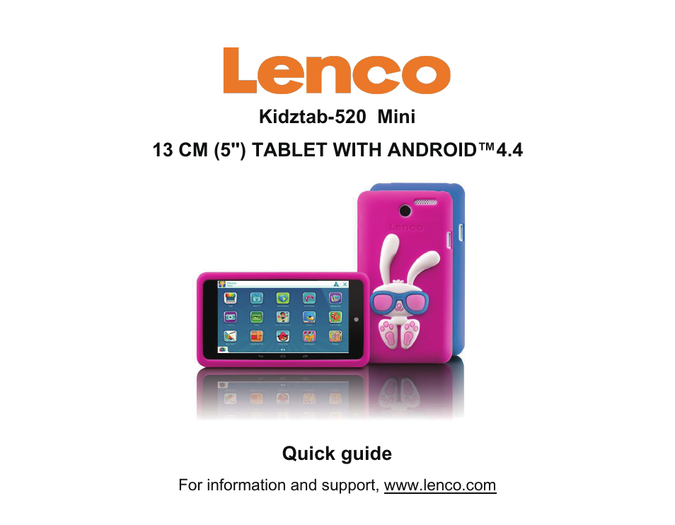 Lenco Kidztab-520 mini User Manual | 4 pages