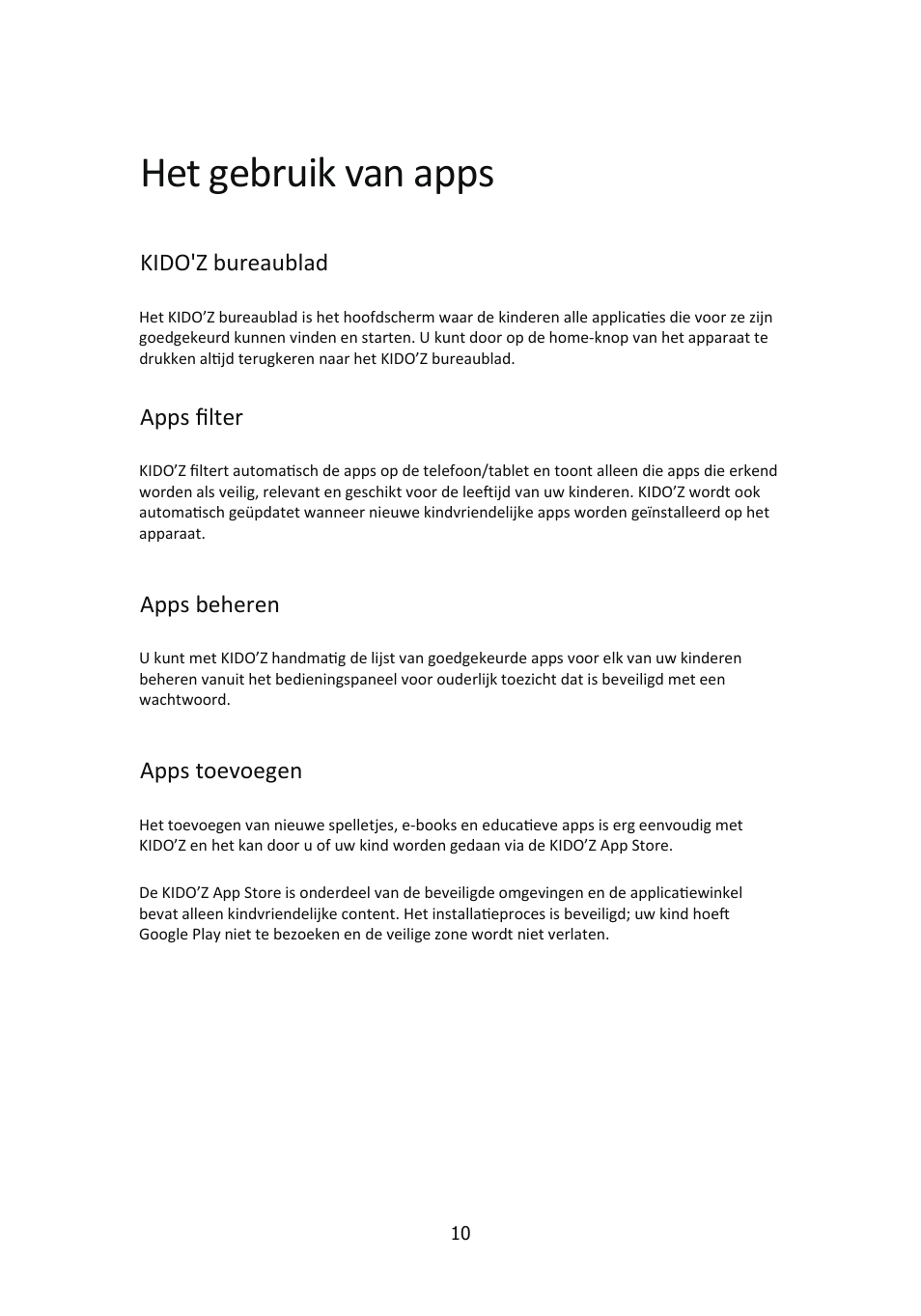 Het gebruik van apps | Lenco Kidztab-520 mini User Manual | Page 11 / 21