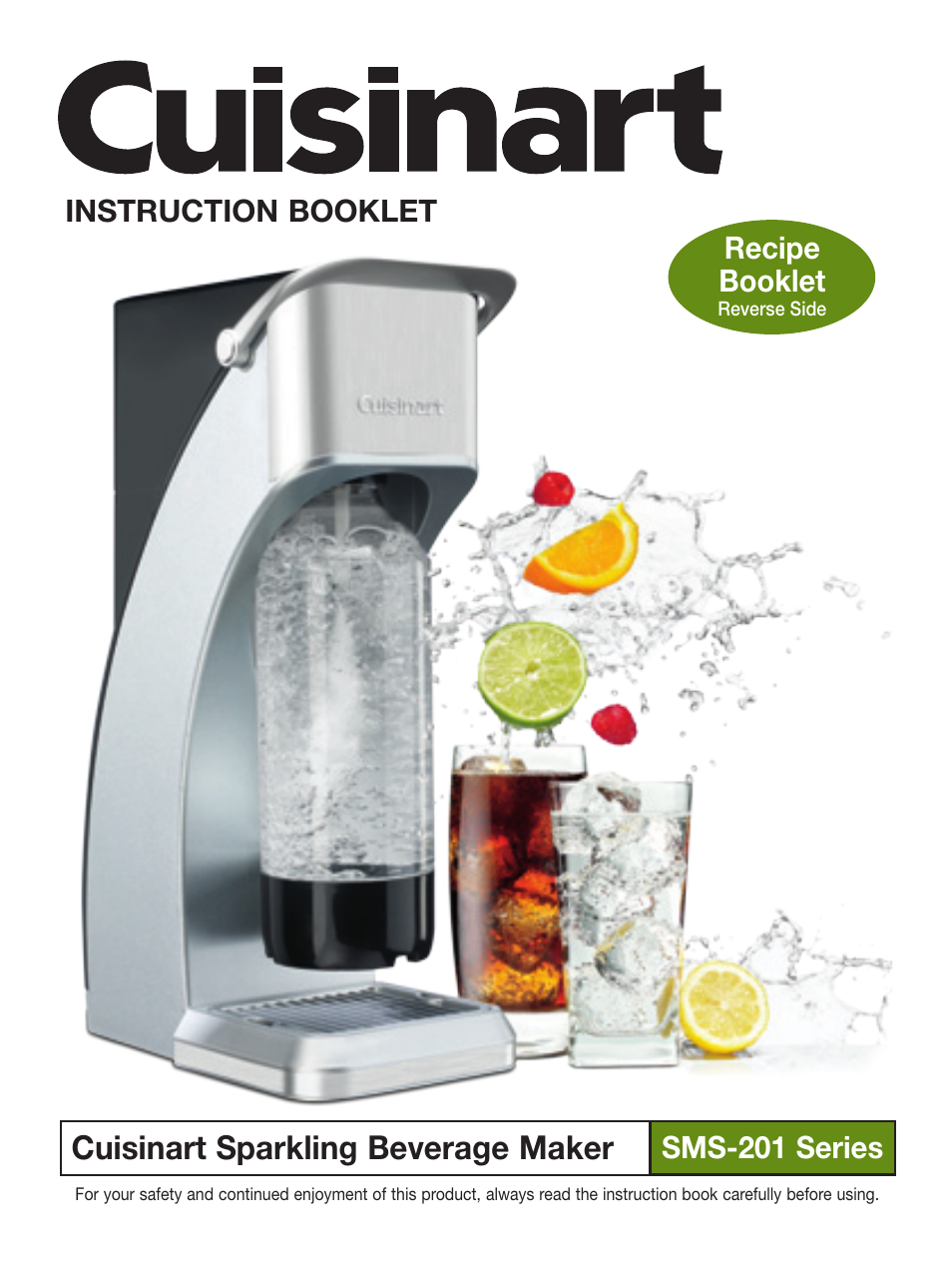 Cuisinart Sparkling Beverage Maker SMS-201 User Manual | 21 pages