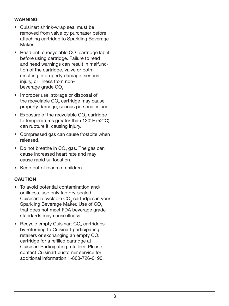 Cuisinart Sparkling Beverage Maker SMS-201 User Manual | Page 4 / 21