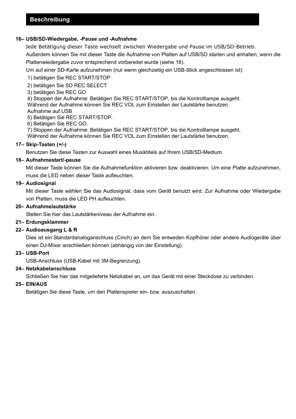 Lenco L-81 USB User Manual | Page 13 / 40
