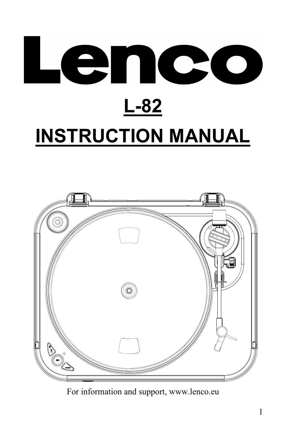 Lenco L-82 User Manual | 36 pages