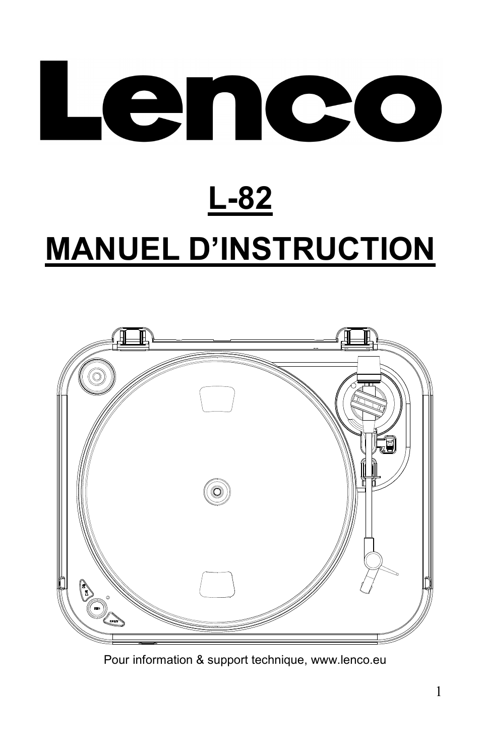 L-82 manuel d’instruction | Lenco L-82 User Manual | Page 14 / 36