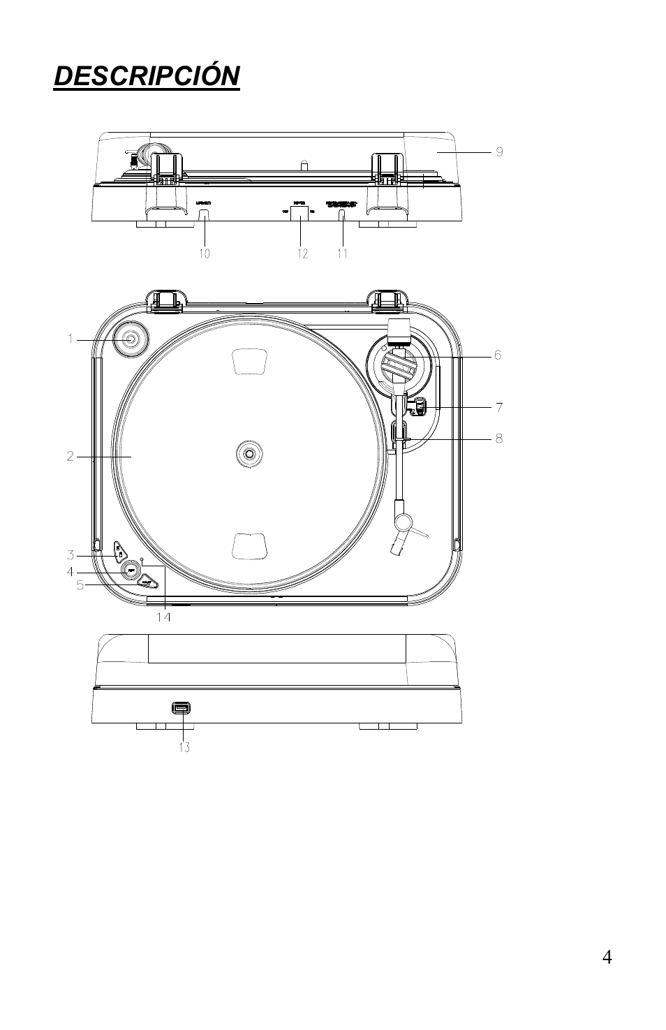 Descripción | Lenco L-82 User Manual | Page 25 / 36