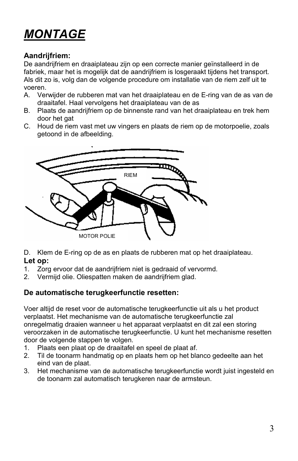 Montage | Lenco L-82 User Manual | Page 32 / 36