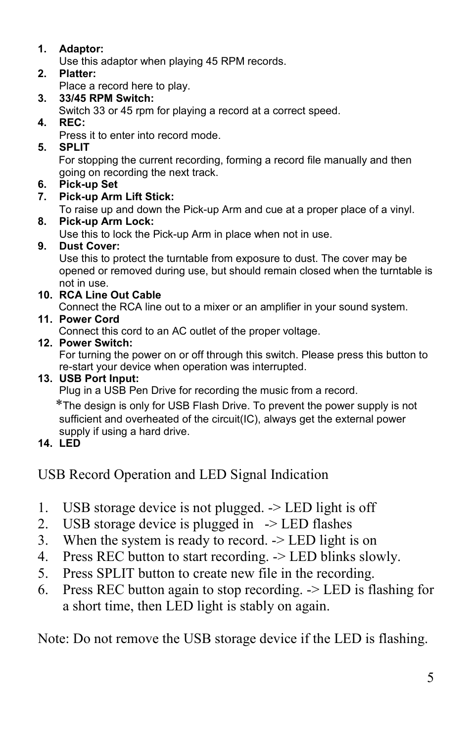 Lenco L-82 User Manual | Page 5 / 36