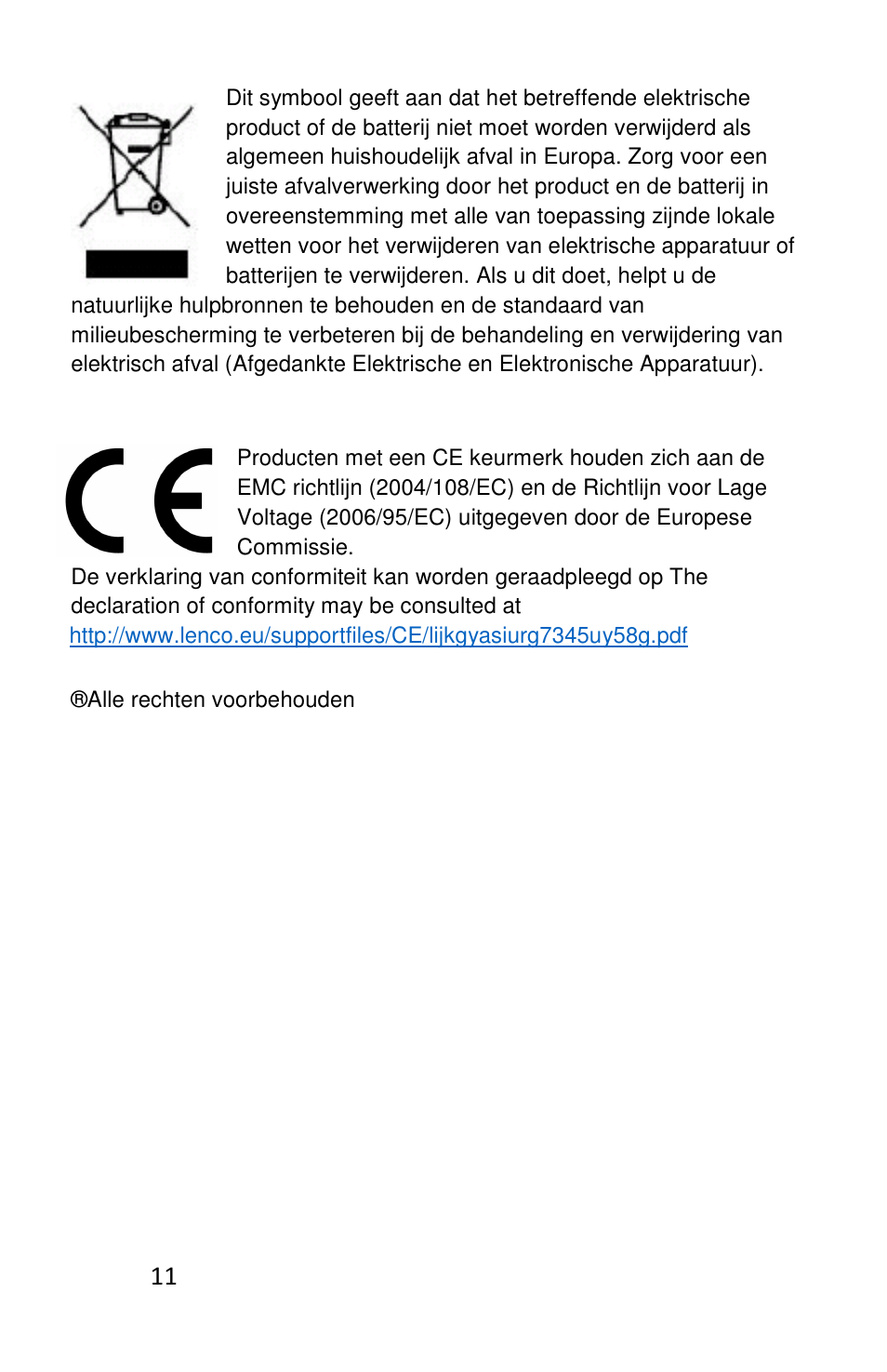 Lenco L-83 User Manual | Page 57 / 57