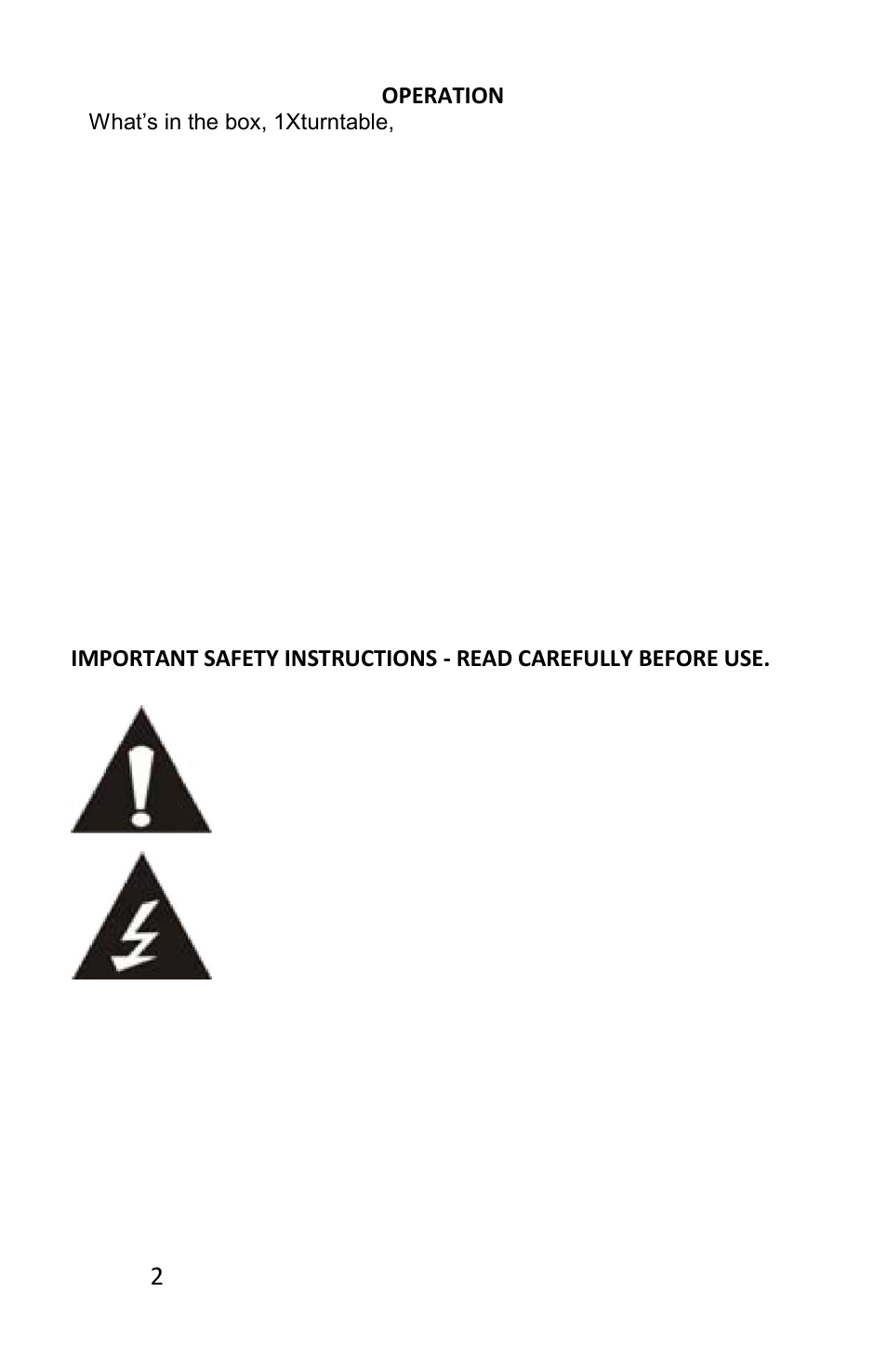 Lenco L-84 User Manual | Page 2 / 5