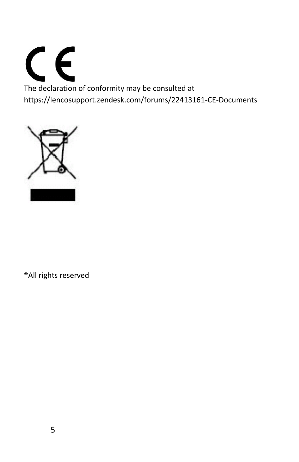 Lenco L-84 User Manual | Page 5 / 5