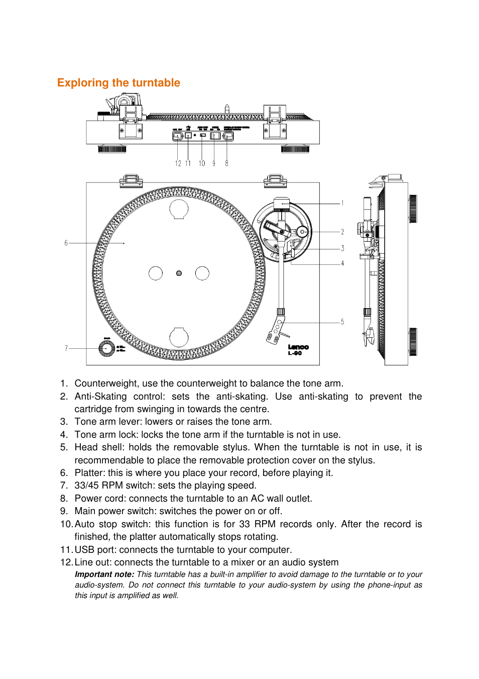 Lenco L-90 User Manual | Page 4 / 30