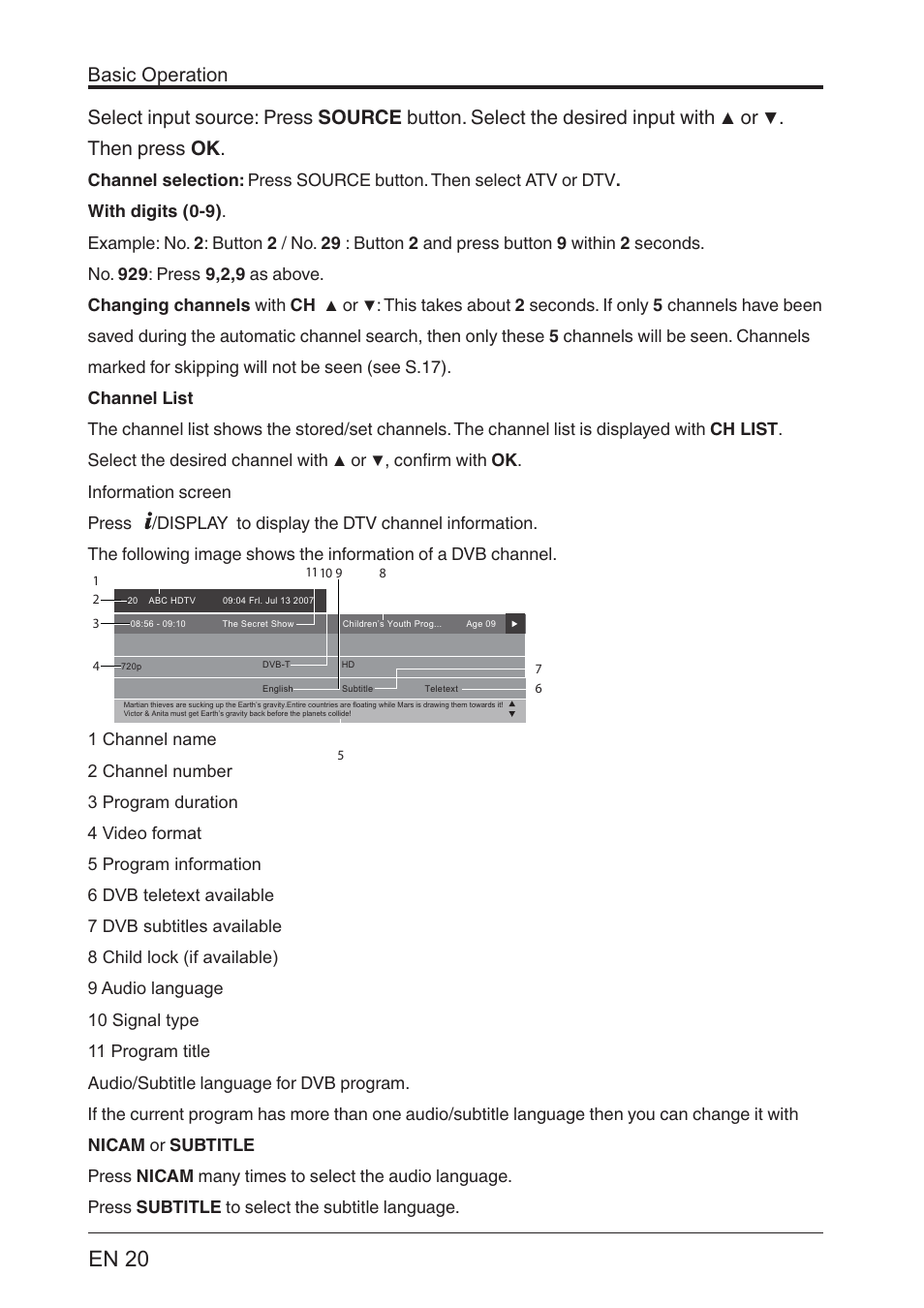 Lenco LED-2201 User Manual | Page 20 / 29