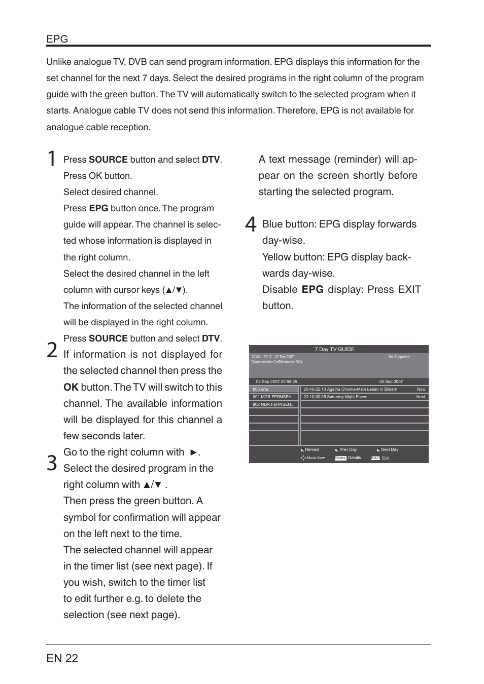 Lenco LED-2201 User Manual | Page 22 / 29