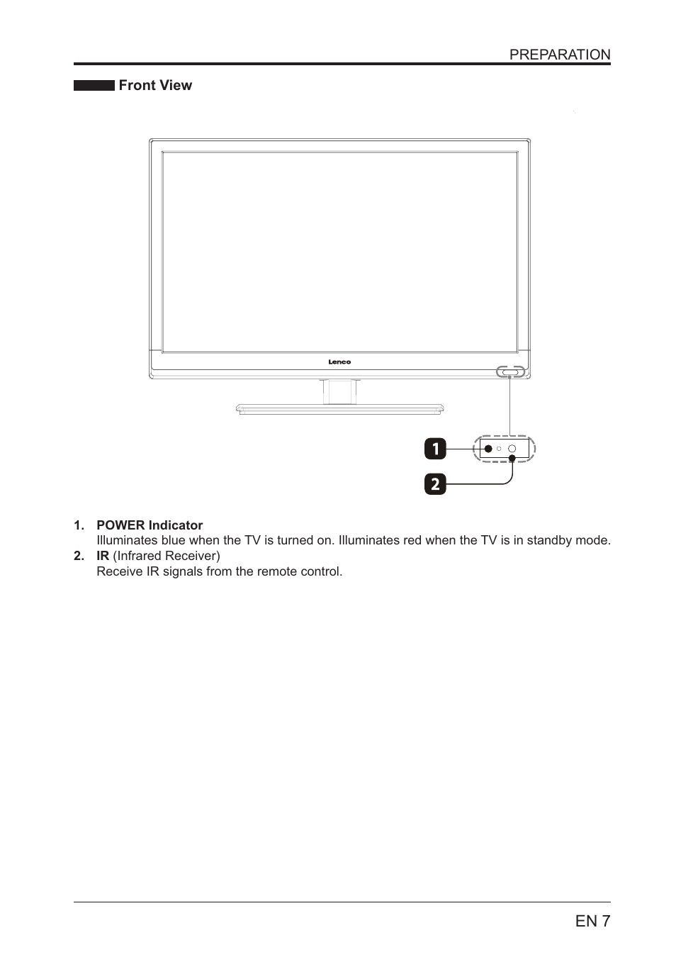 Lenco LED-2201 User Manual | Page 7 / 29