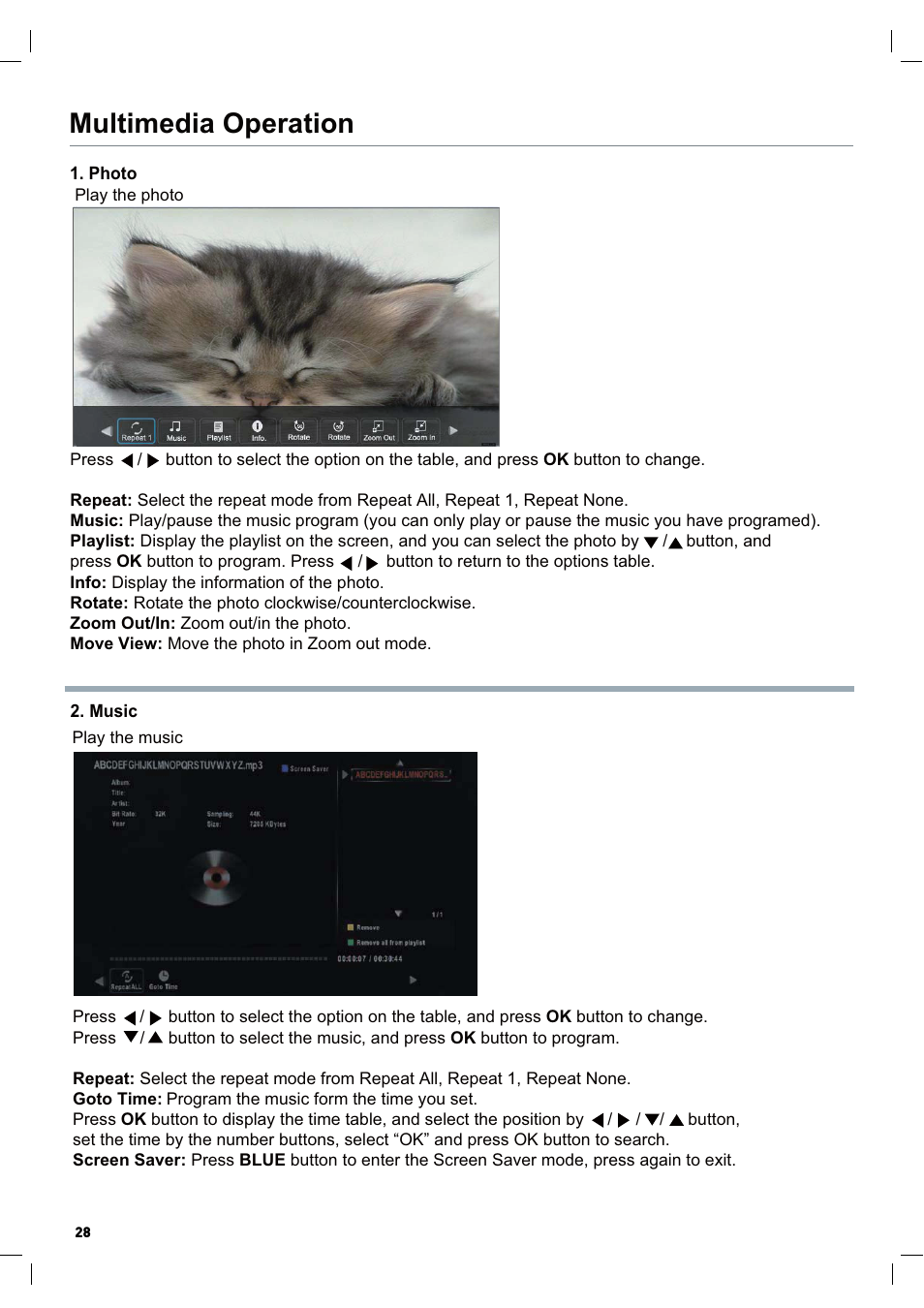 Multimedia operation | Lenco LED-2217 User Manual | Page 29 / 35