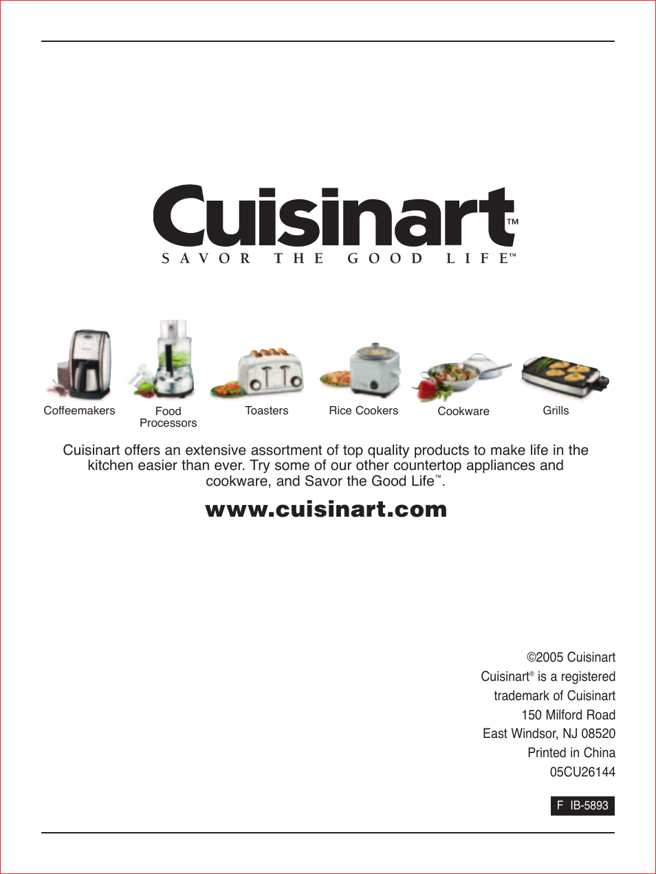 Cuisinart CWC-900 User Manual | Page 12 / 13