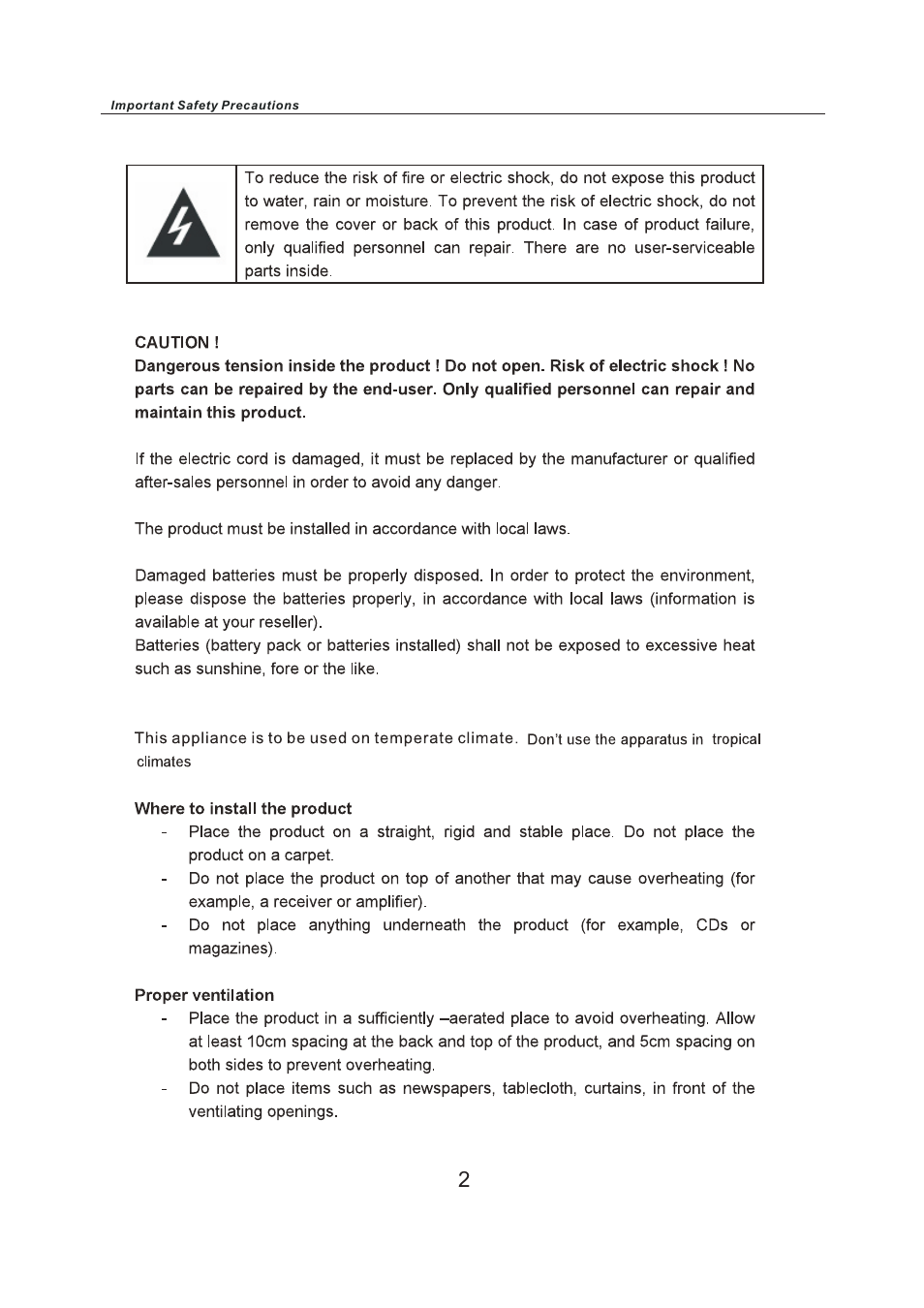 Lenco LED-2412 User Manual | Page 4 / 35