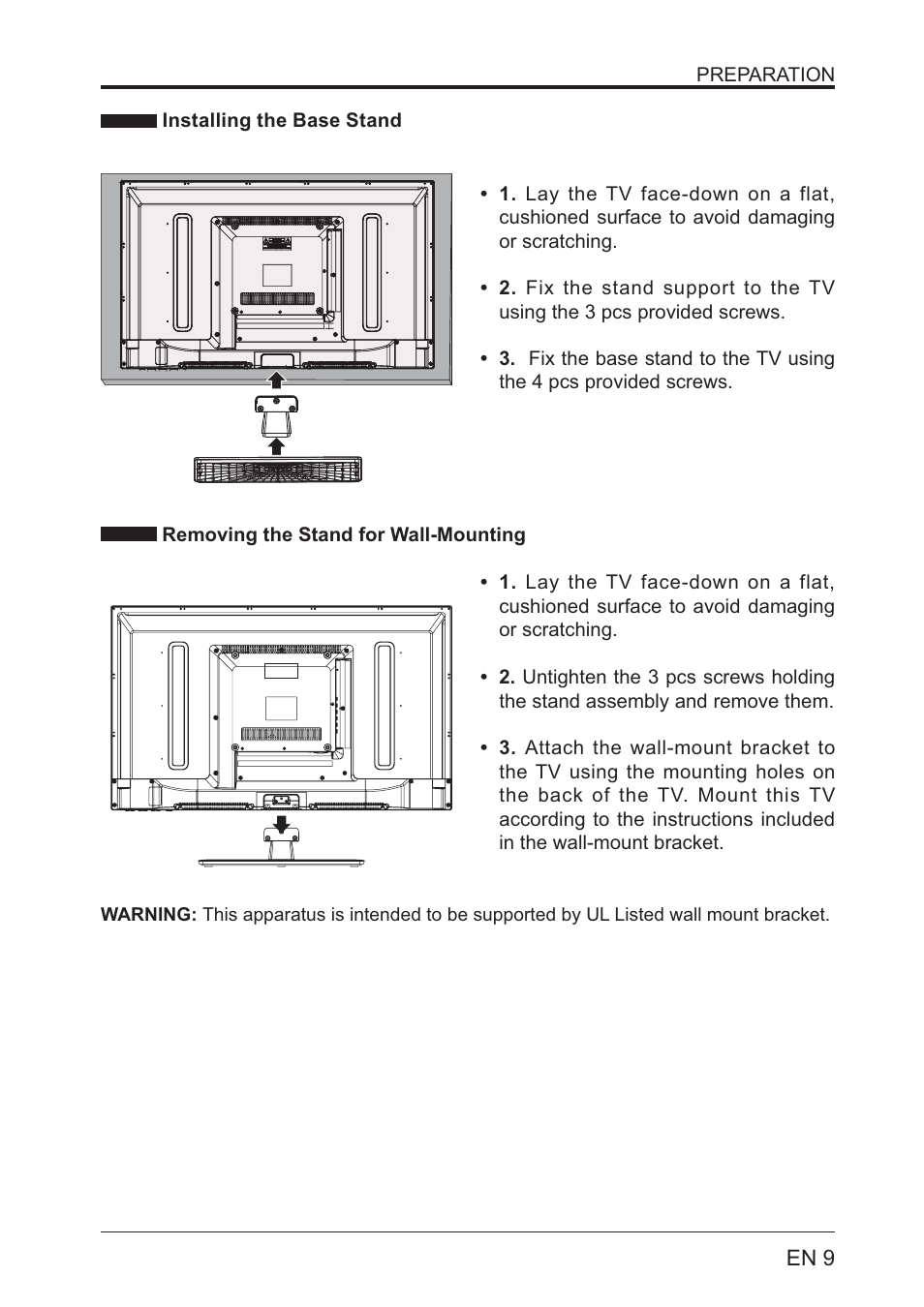 Lenco LED-3201 User Manual | Page 9 / 33