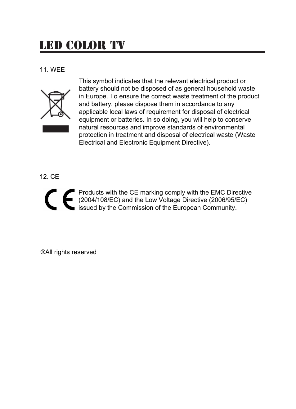 Le d color tv | Lenco LED-3213 User Manual | Page 33 / 33