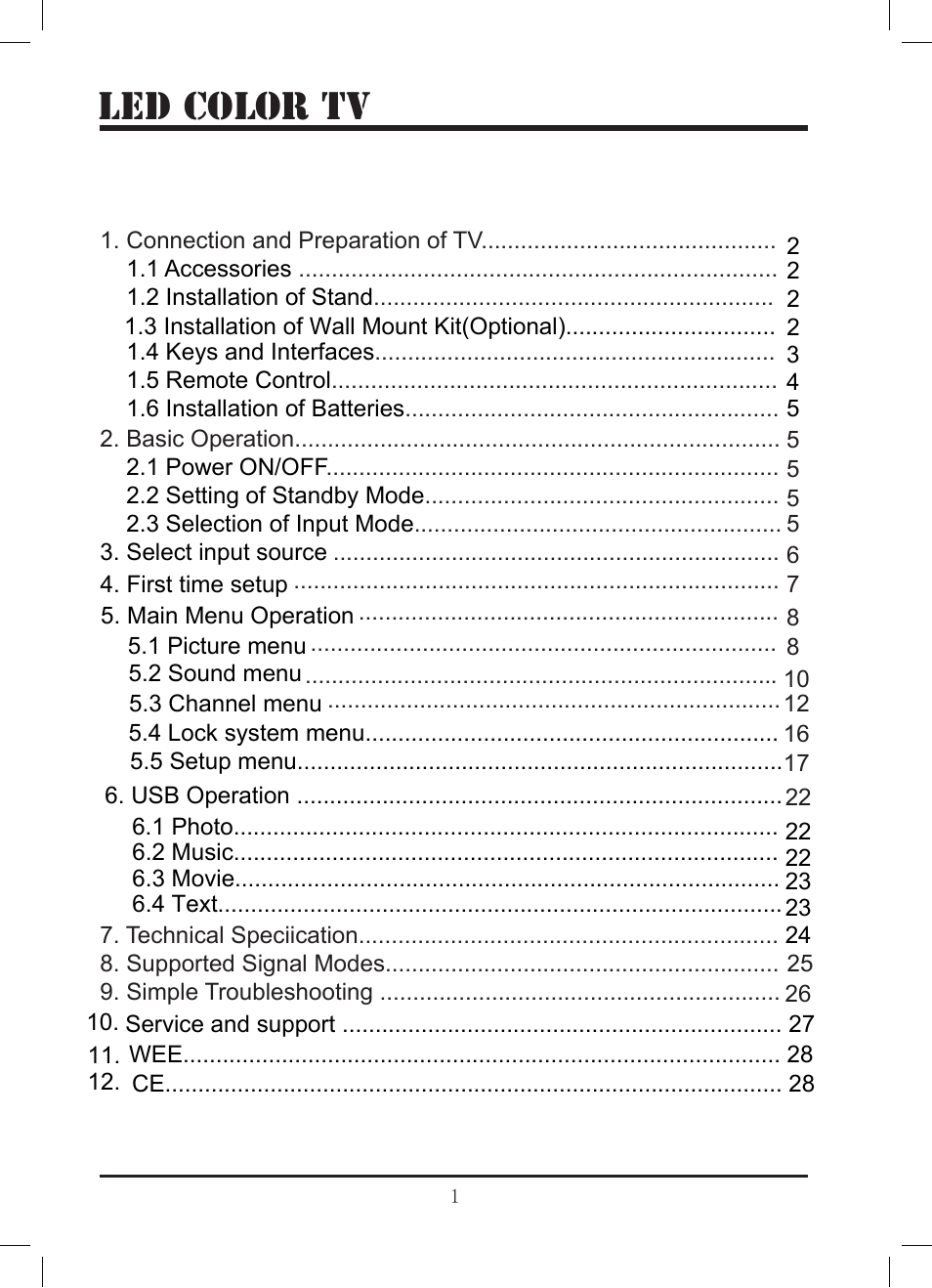 Lenco LED-3213 User Manual | Page 6 / 33
