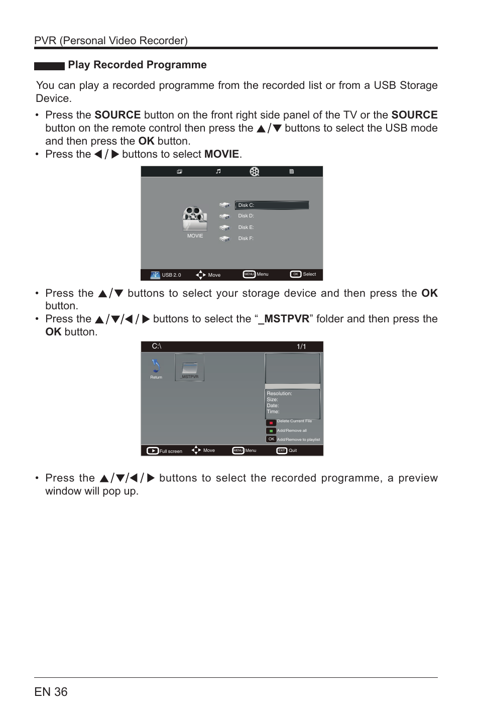 En 36 | Lenco LED-3901 User Manual | Page 36 / 44