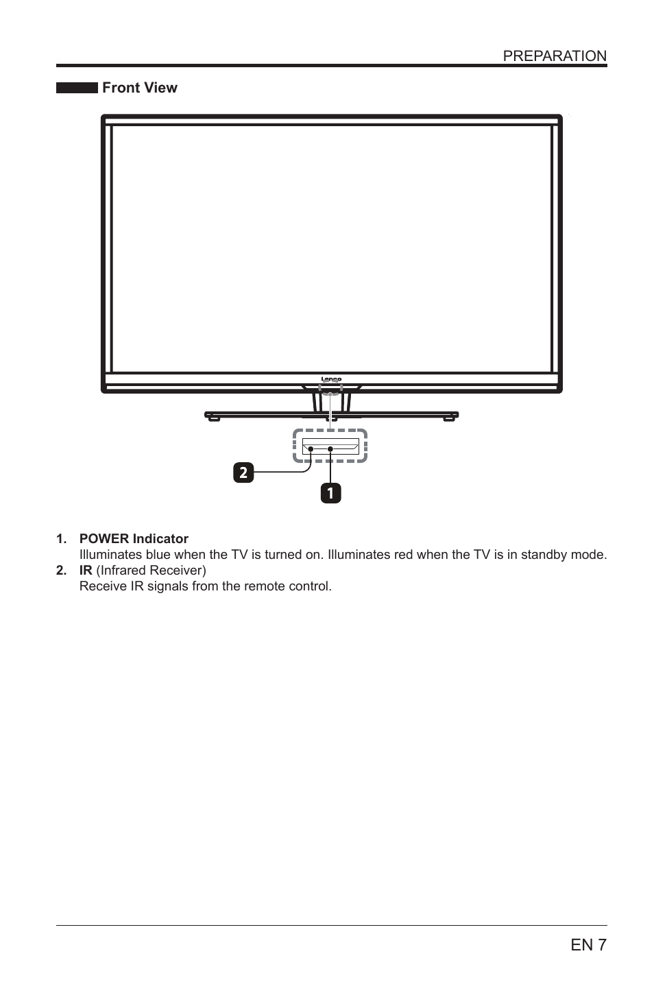 En 7 | Lenco LED-3901 User Manual | Page 7 / 44