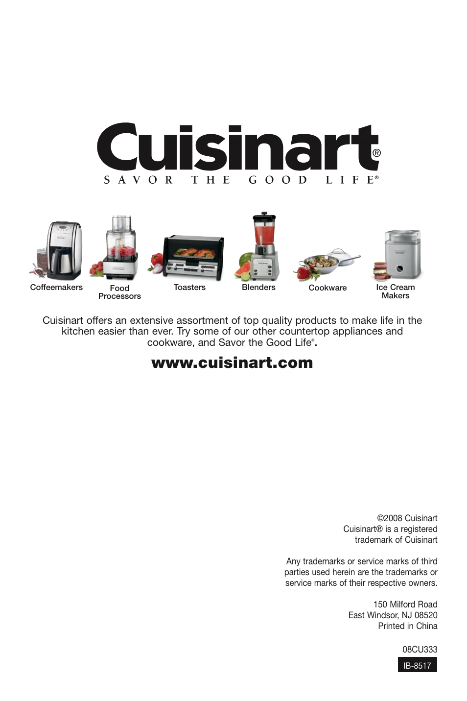 Cuisinart DCC-750 User Manual | Page 12 / 12