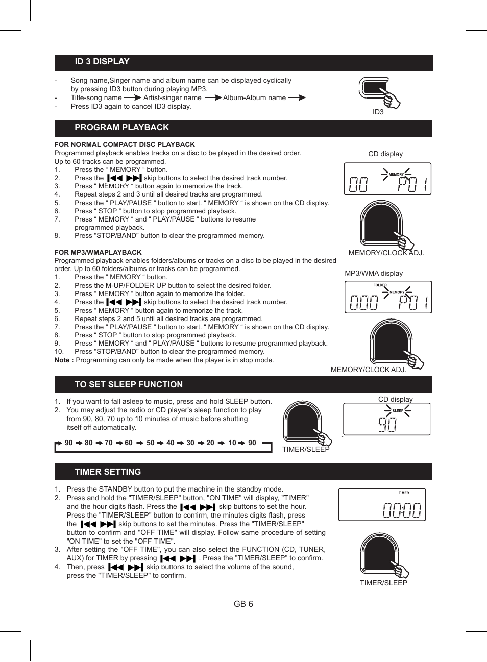 Lenco MC-141 User Manual | Page 8 / 9