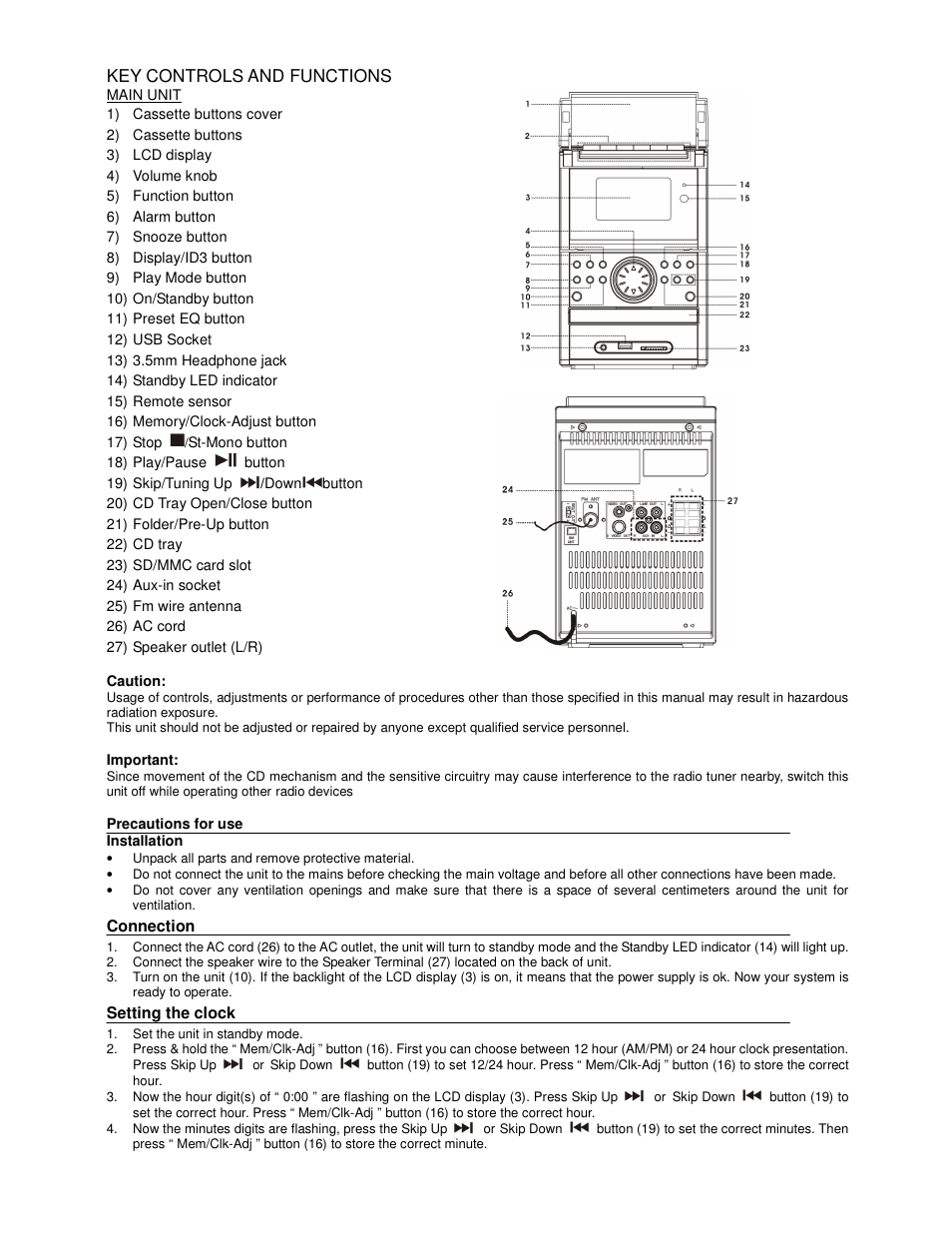 Lenco MC-146 User Manual | Page 2 / 7