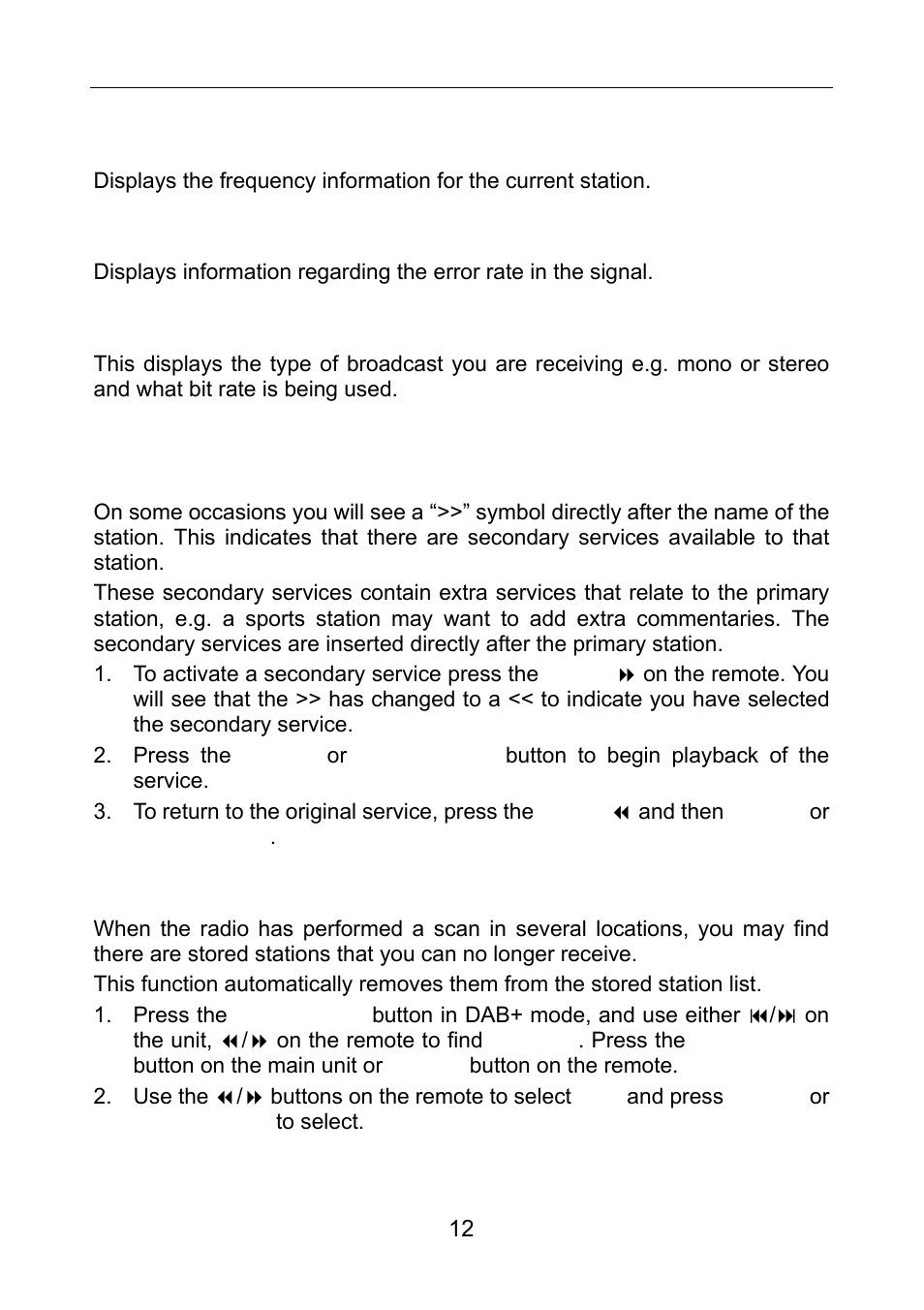 Dab+ operation | Lenco MC-148 DAB+ User Manual | Page 13 / 19