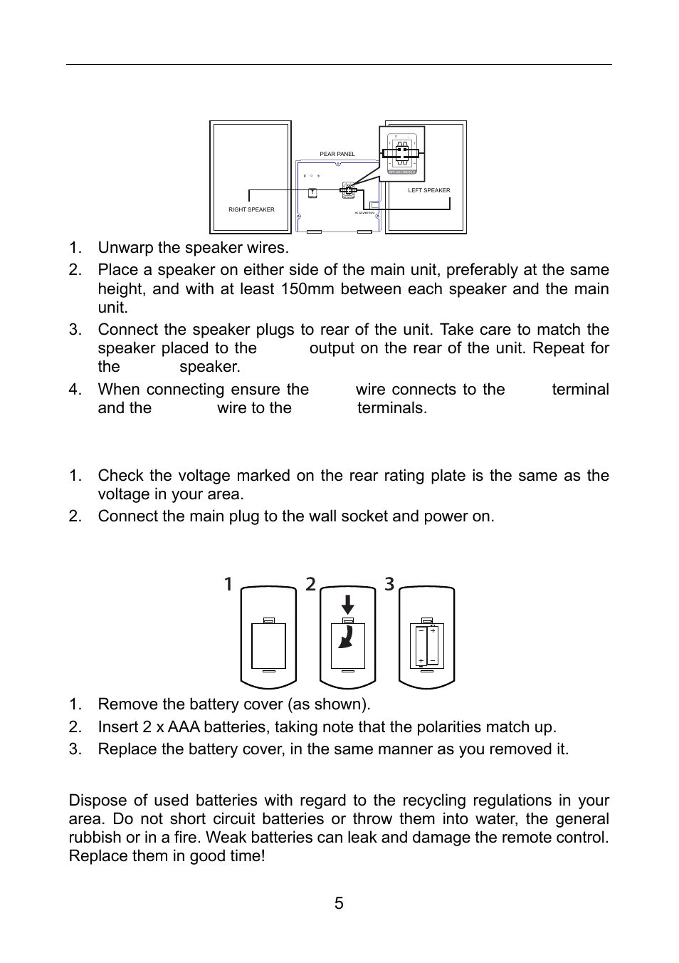 Preparation for use | Lenco MC-148 DAB+ User Manual | Page 6 / 19