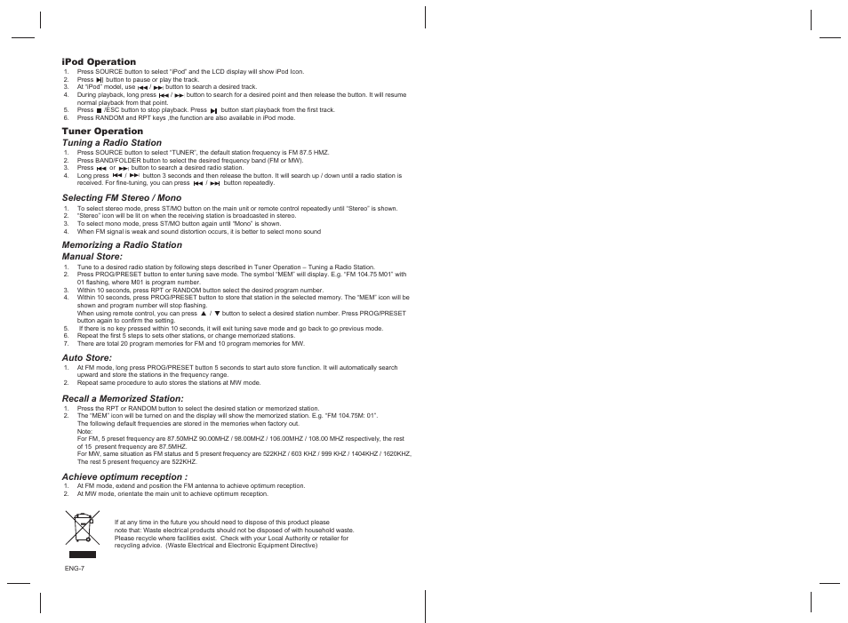 Lenco MCI-200 User Manual | Page 5 / 5