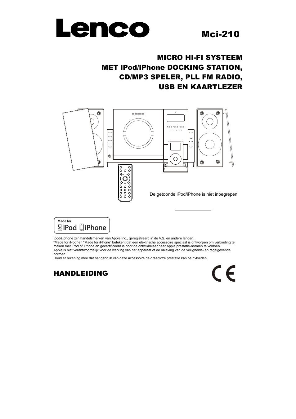 Mci-210, Handleiding | Lenco MCi-210 User Manual | Page 17 / 40