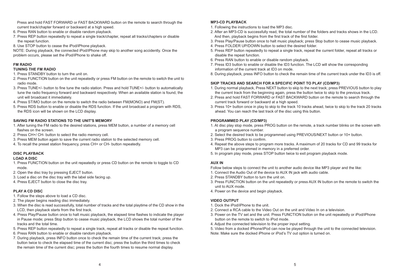 Lenco MCi-215 User Manual | Page 3 / 4